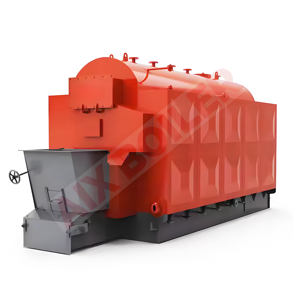 Caldera de vapor DZL de 4 toneladas, de alimentación automática completa, parrilla de cadena, alimentada con biomasa y madera