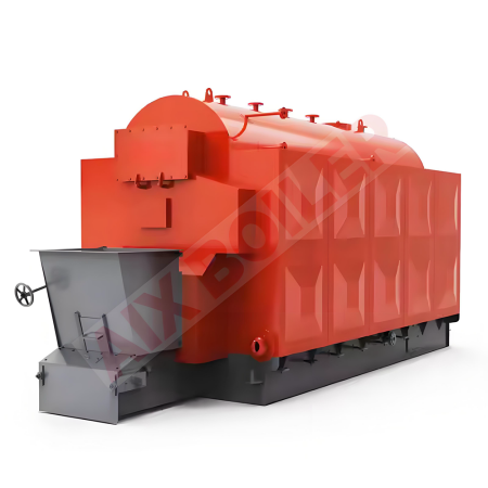 Caldera de vapor DZL de 4 toneladas, de alimentación automática completa, parrilla de cadena, alimentada con biomasa y madera