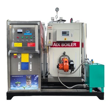 Caldera de vapor montada sobre skid de 0,5 ton/h, para combustible de aceite/gas